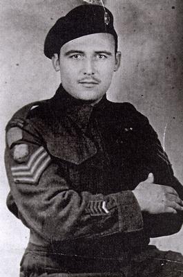 William T. Bowles. Staff Sergeant with the Royal Canadian Army Service Corps, 1st Canadian Division, in Italy, 1944.