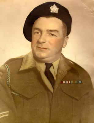 James Coakley. Served in the Canadian Armoured Corps, 1941-1946.