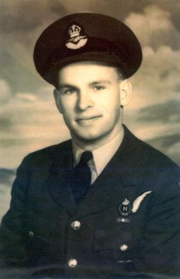 Albert Douglas "Doug" Hitchcox. Flying officer with the Royal Canadian Air Force; later attached to the Royal Air Force. In the position of Navigator, Doug flew on 41 bombing missions over France and Germany including D-Day, June 6, 1944.