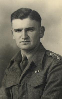Tom Lothian. Captain (later Major) in the Royal Army Ordinance Corps (Ammunition) serving from 1939-1947. Commanding Officer of Beach Landing Brigades and of Ammunition Depots. Worked behind enemy lines in Anzio, Italy.