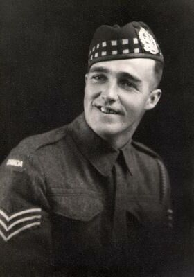 Jack Markey. Sergeant with the Lorne Scots from 1941 to 1945.