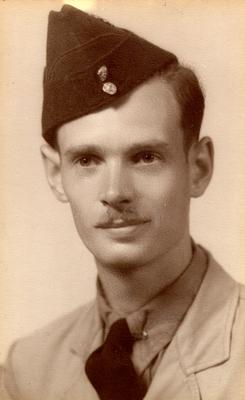 Dick Marshall. Served with the 48th Highlanders before enlisting in the Royal Canadian Air Force in 1941. Sergeant "Air Frame Mechanic-Wood," and worked as carpenter in aircraft repair. He was posted to Quebec, New Brunswick, and Newfoundland.