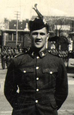 Frank McCraney. Overseas during World War II.