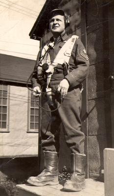 Bill Newport. Flight Lieutenant in the Royal Canadian Air Force, 1942-1945. Stationed in Prince Edward Island at the Air Observer School.