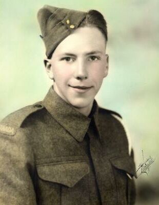 Henry W. Peterson. Gunner in the 3rd Anti-Tank Regiment of the Royal Canadian Artillery, 3rd Canadian Infantry Division. Served from 1942 to 1946 in England, France, Belgium, Holland, and Germany.