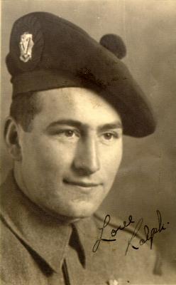 Ralph Prescott. Served with the Irish Regiment of Canada.