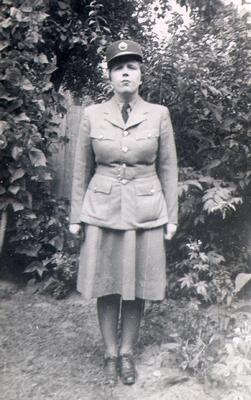 Winnifred Price. Served in the Royal Canadian Air Force Womens' Division from January 1942 to February 1946. Entered as "general duties" and re-mustered to clerk.
