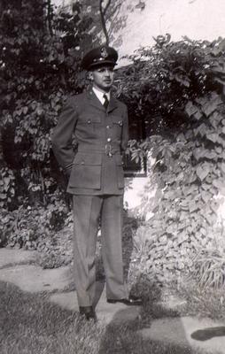 Howard Gordon Savage. Flight Lieutenant, enlisted with the Royal Canadian Air Force as a medical doctor in 1942. Posted to Halifax following classification in Aviation Medicine.