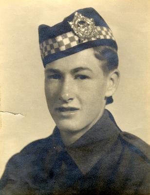 John Shields. Private in the Argyll and Sutherland Highlanders of Canada. Served in Jamaica, England, Scotland, and Belgium, 1940-1945.