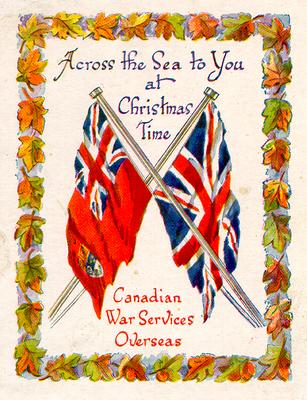 Canadian War Services Overseas Christmas card.