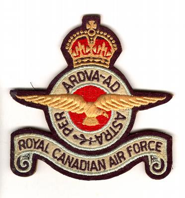 Royal Canadian Air Force insignia from the Second World War.