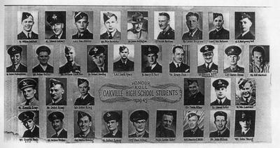 Oakville High School Honour Roll 1939-1945.