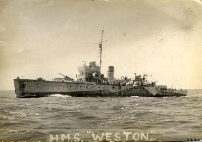 HMS Weston, Royal Navy sloop, Falmouth class, Second World War.
