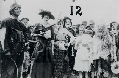 Victory Celebrations: Decorated group of people.