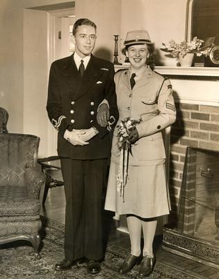 Wedding day of Joy and Geoffrey Smith, Halifax,1944