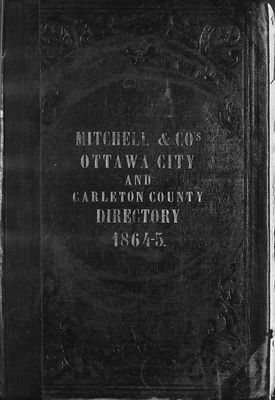 Ottawa City and Carleton County Directory, 1864-5