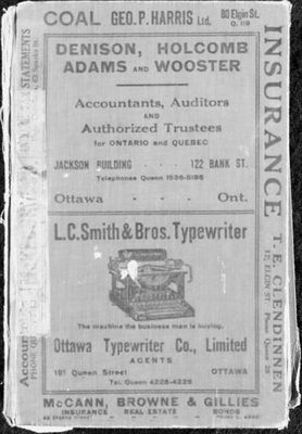 1923 Ottawa City Directory
