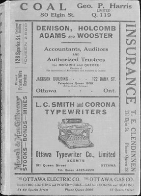 1927 Ottawa City Directory