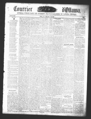 Le Courrier d'Ottawa, 3 Apr 1862