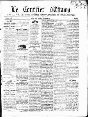 Le Courrier d'Ottawa, 12 Nov 1863