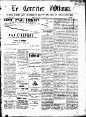 Le Courrier d'Ottawa, 18 Feb 1864