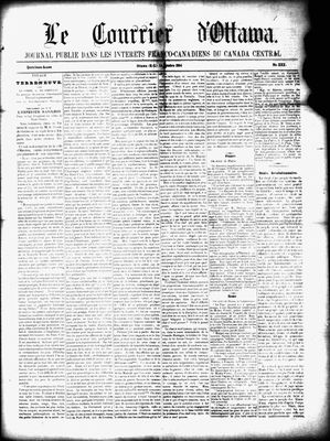 Le Courrier d'Ottawa, 14 Oct 1864