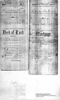 Deed of Land 1884 / Mortgage