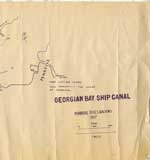 Georgian Bay Ship Canal Map: Pembroke to Des Joachims