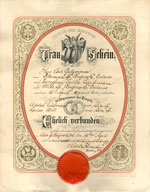 Marriage Certificate Carl Gutzmann and Emilie (Emilia) Lindemann
