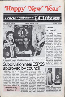 Penetanguishene Citizen (1975-1988), 31 Dec 1985