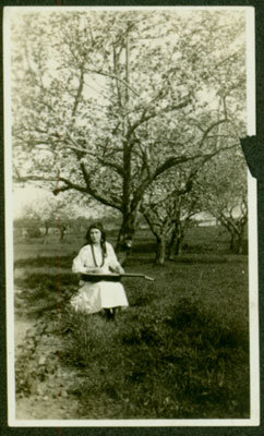 Unidentified Woman and her Guitar