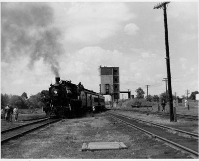 CPR 1057 Steam Excursion arrives in Trenton, early 1970's