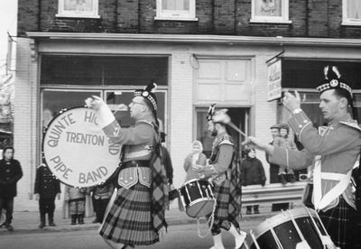 Drums of Quinte Highland Pipe Band.
(1963)