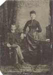 Tintype with the image of a couple