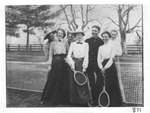 At the Newbery Tennis Court