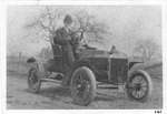 Dr. Rolph Langstaff in his automobile