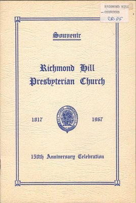 Richmond Hill Presbyterian Church  Souvenir Book