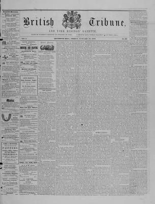 York Ridings' Gazette, 15 Jan 1858