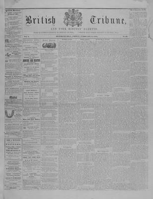 York Ridings' Gazette, 5 Feb 1858