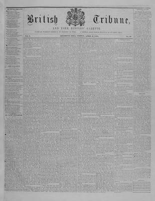 York Ridings' Gazette, 2 Apr 1858