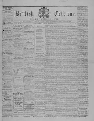 York Ridings' Gazette, 15 Oct 1858