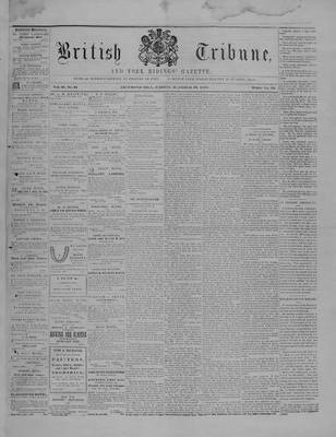 York Ridings' Gazette, 29 Oct 1858