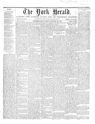 York Herald, 13 Jan 1860