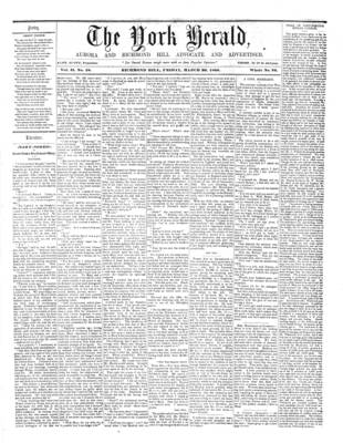 York Herald, 30 Mar 1860