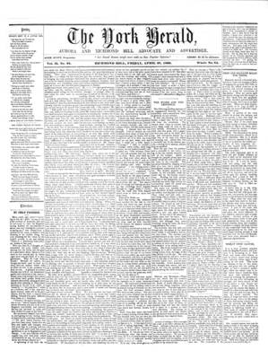 York Herald, 27 Apr 1860