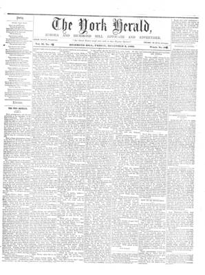 York Herald, 3 Nov 1860