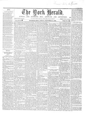 York Herald, 9 Nov 1860