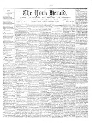 York Herald, 8 Feb 1861