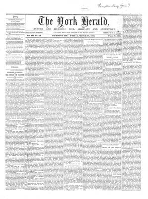 York Herald, 29 Mar 1861