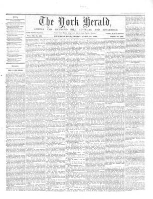 York Herald, 19 Apr 1861